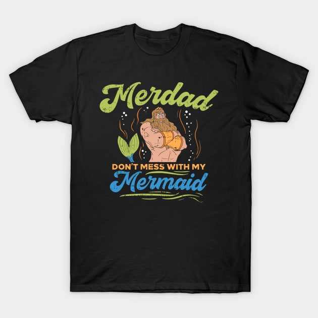 Merdad Shirt I Mermaid Dad gift T-Shirt by biNutz